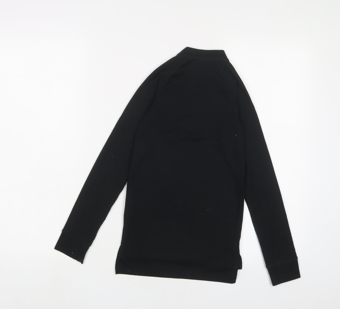 Trespass Boys Black Polyester Pullover Sweatshirt Size 7-8 Years Zip