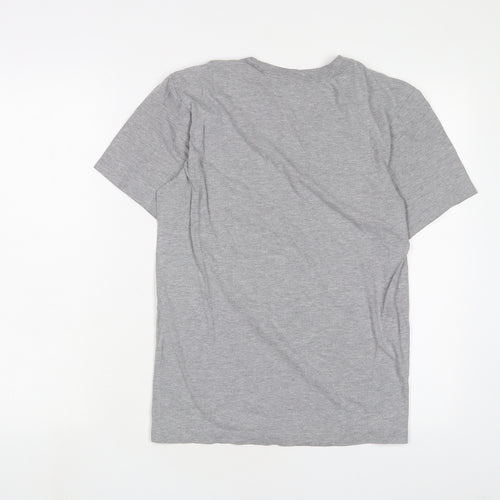 Nike Mens Grey Cotton T-Shirt Size XS Crew Neck