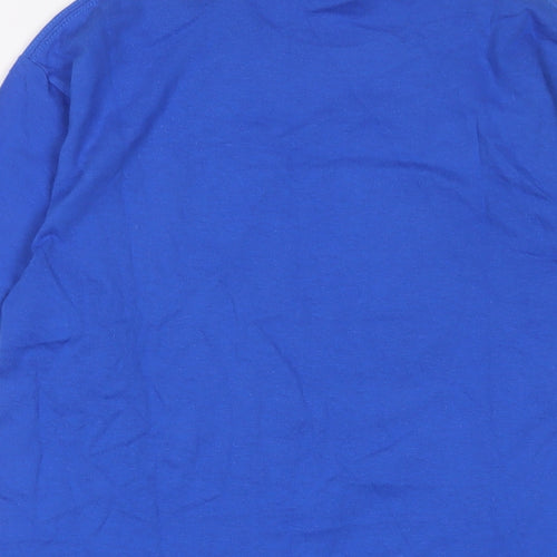 Superman Mens Blue Cotton T-Shirt Size S Crew Neck