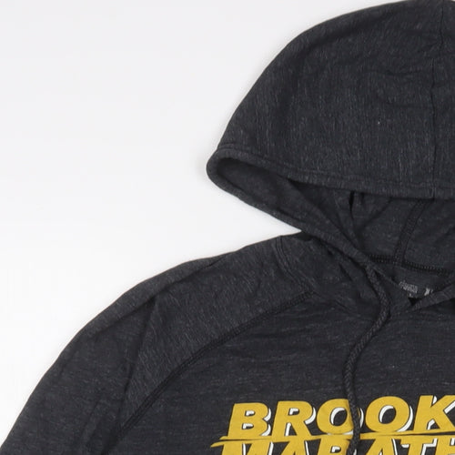 Cheetah Mens Grey Cotton Pullover Hoodie Size M