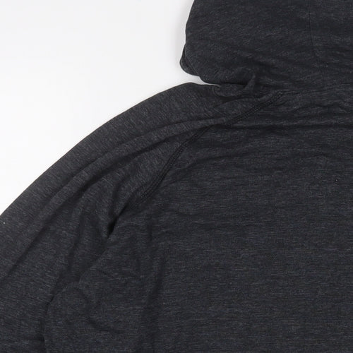 Cheetah Mens Grey Cotton Pullover Hoodie Size M