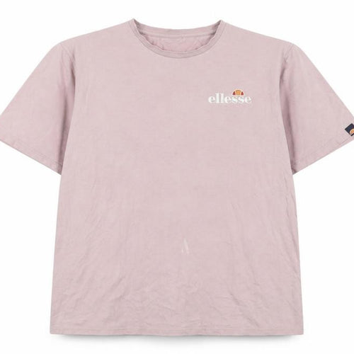 ellesse Womens Purple Cotton Basic T-Shirt Size XL Crew Neck - Logo, Embroidered