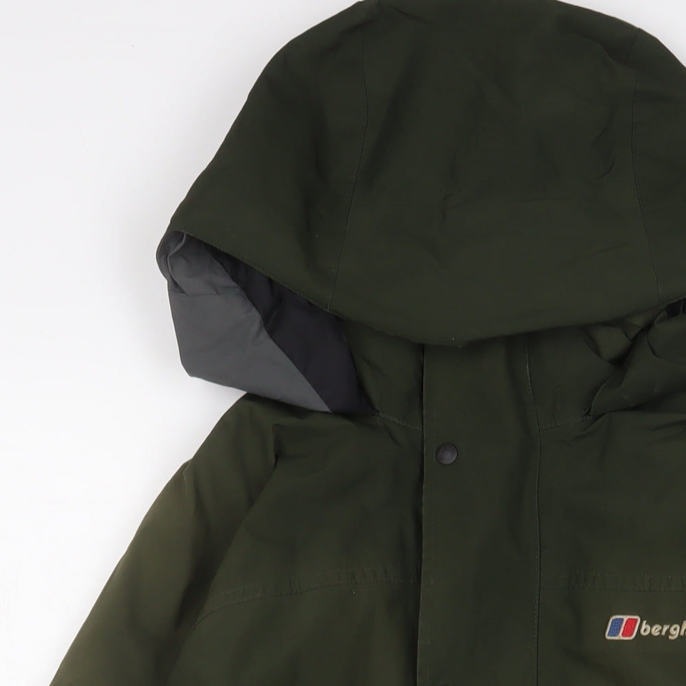Berghaus Mens Green Jacket Coat Size M Zip - Zip Pockets