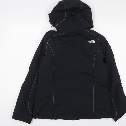The North Face Womens Black Jacket Coat Size M Zip - Zip Pockets
