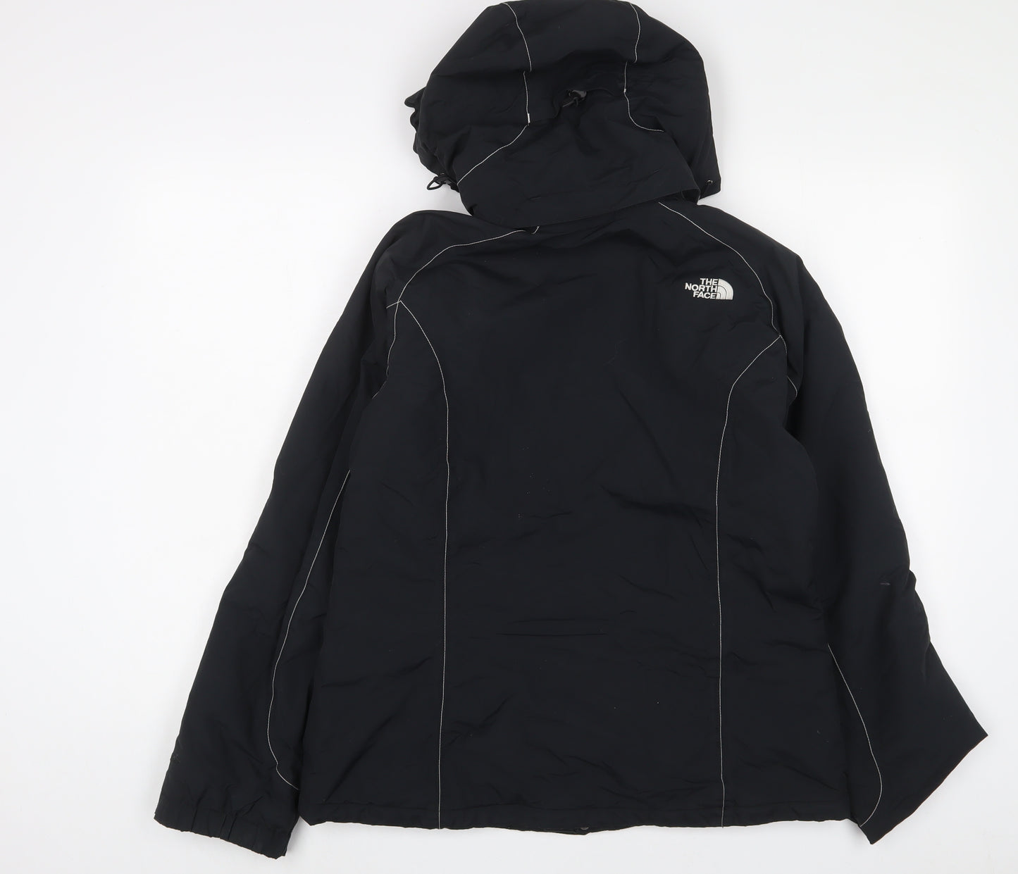 The North Face Womens Black Jacket Coat Size M Zip - Zip Pockets