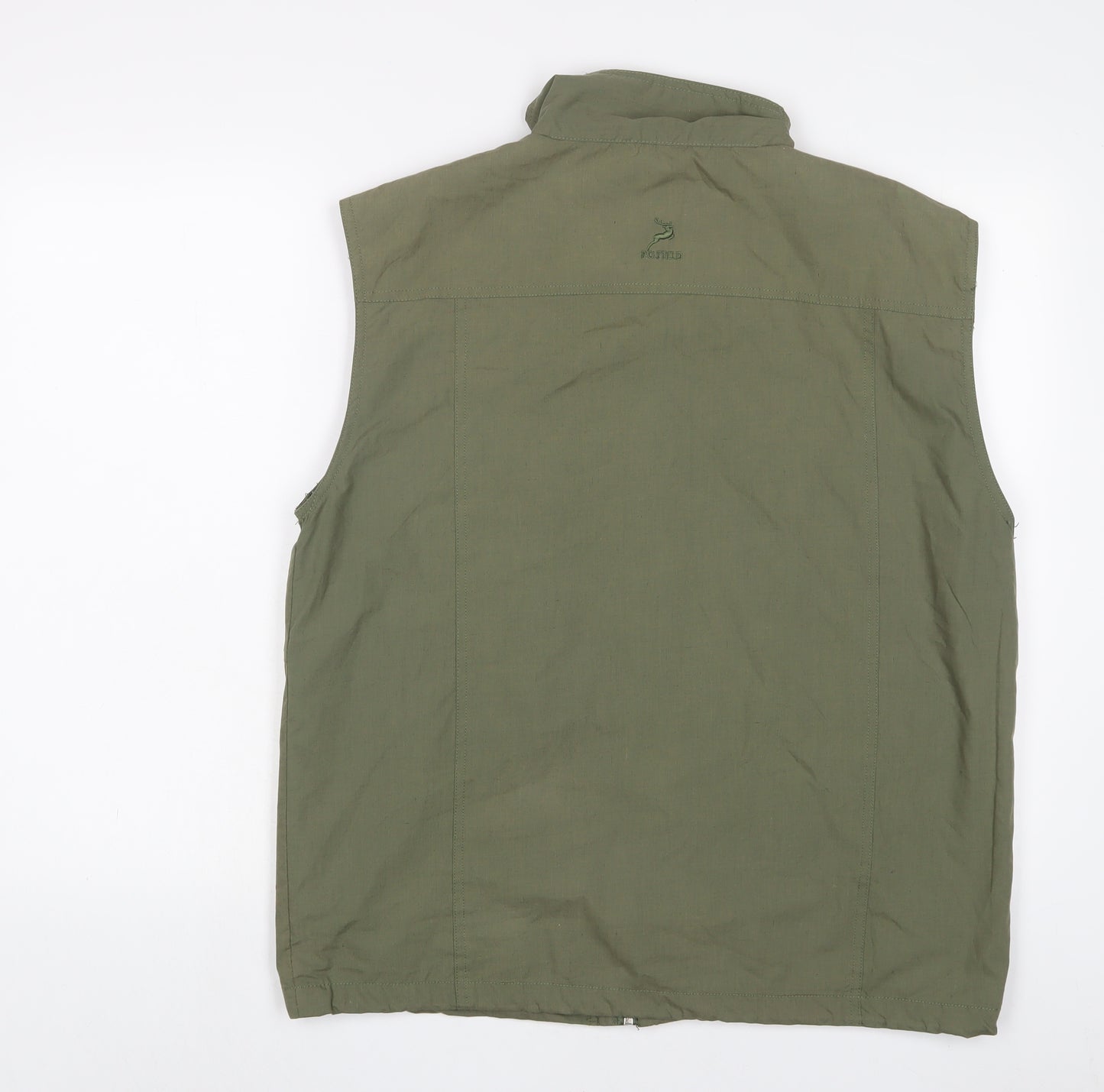 PG Field Heritage Mens Green Gilet Jacket Size M Zip