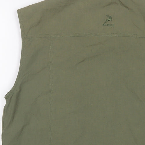 PG Field Heritage Mens Green Gilet Jacket Size M Zip