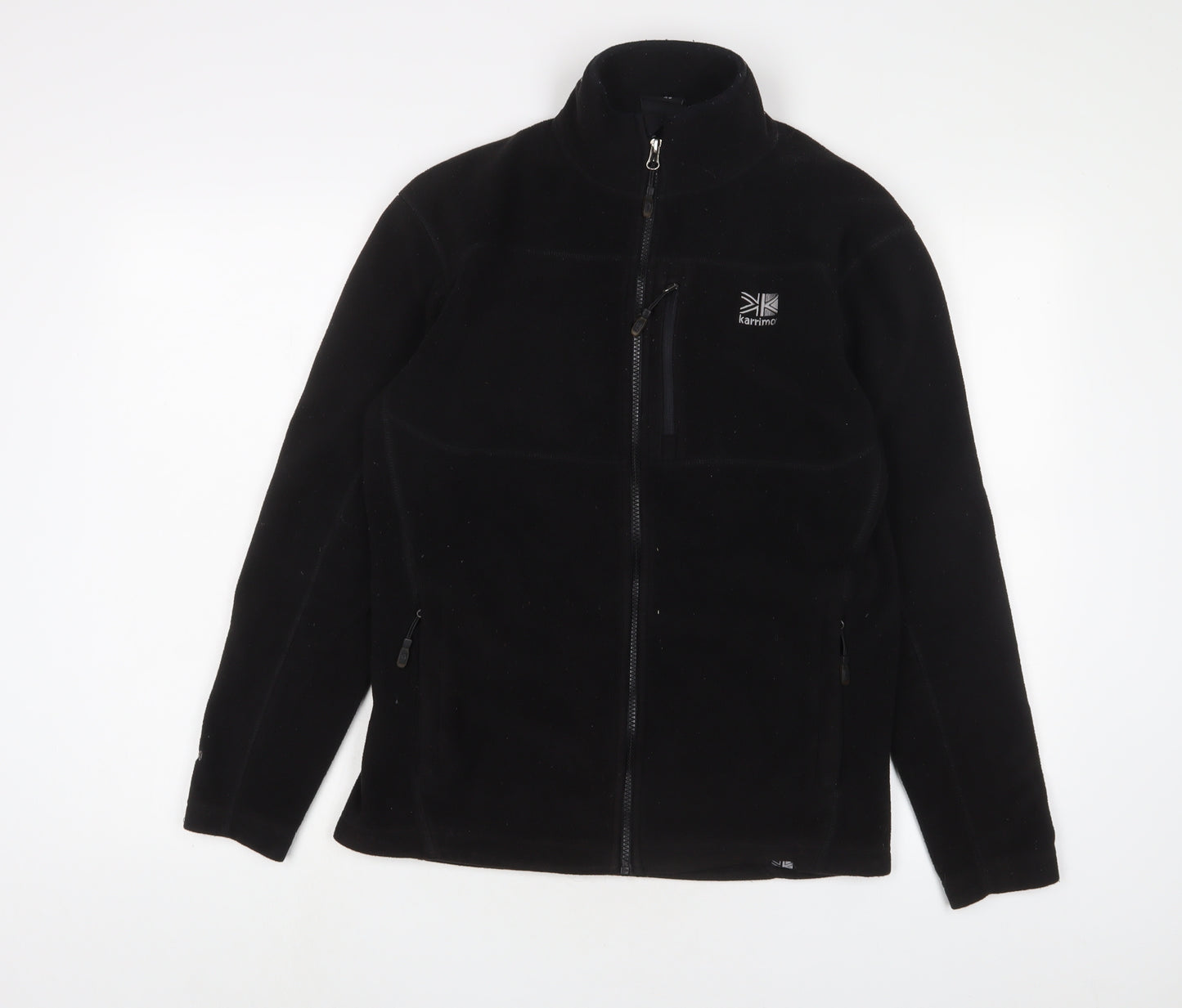 Karrimor Mens Black Jacket Size XS Zip - Logo, Embroidered