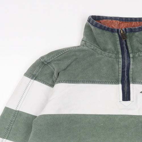 Fat Face Mens Multicoloured Striped Cotton Pullover Sweatshirt Size XS - Logo, Embroidered