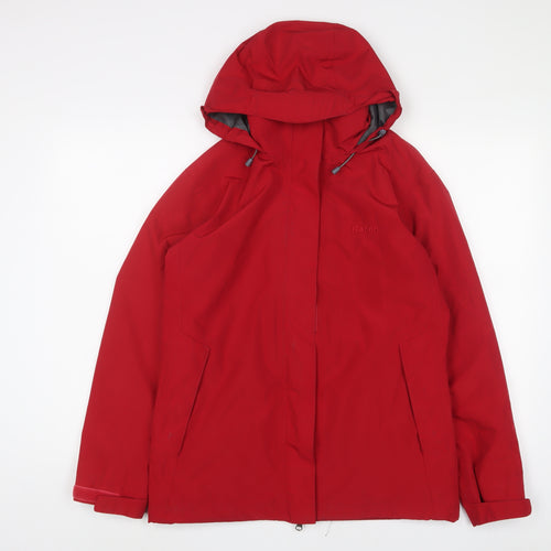 Rohan Womens Red Jacket Size S Zip - Logo, Embroidered
