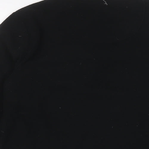 Peter Storm Womens Black Polyester Pullover Sweatshirt Size 12 Pullover - Logo, Embroidered