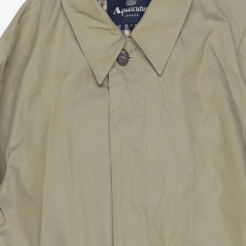 Aquascutum Mens Green Jacket Size XL Button