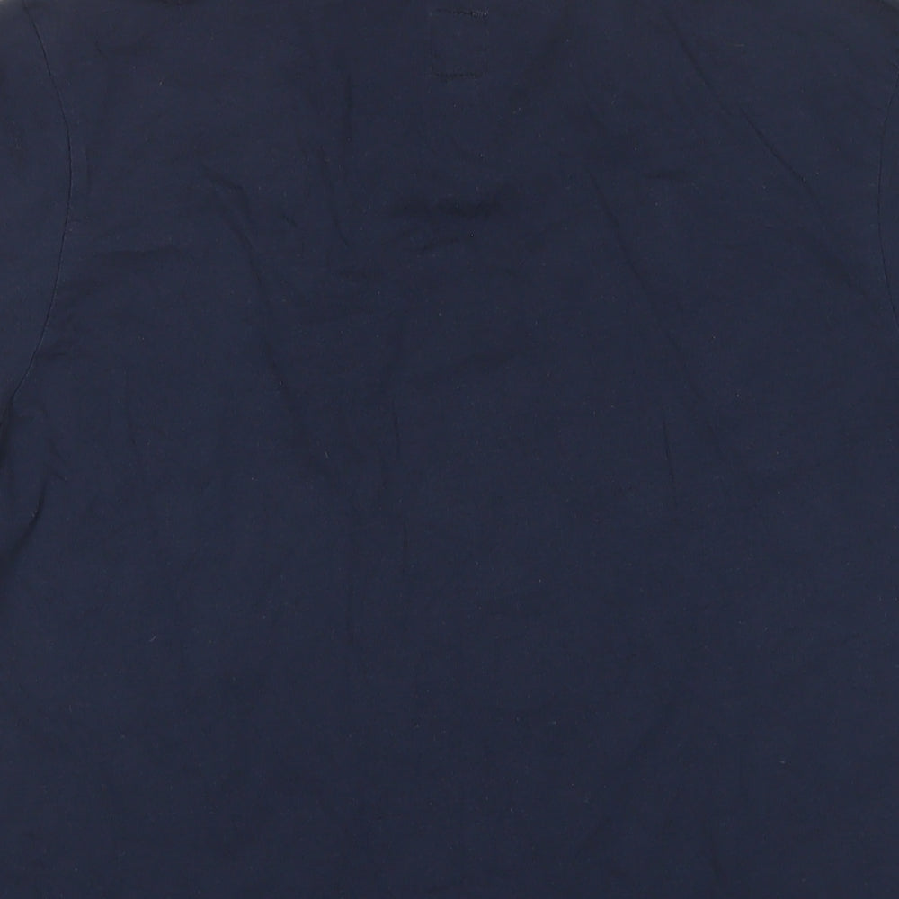 Jack Wills Womens Blue Cotton Basic T-Shirt Size 12 Crew Neck