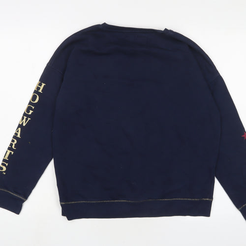 Harry Potter Girls Blue Cotton Pullover Sweatshirt Size 13-14 Years Pullover