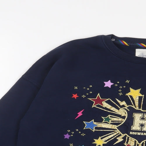 Harry Potter Girls Blue Cotton Pullover Sweatshirt Size 13-14 Years Pullover