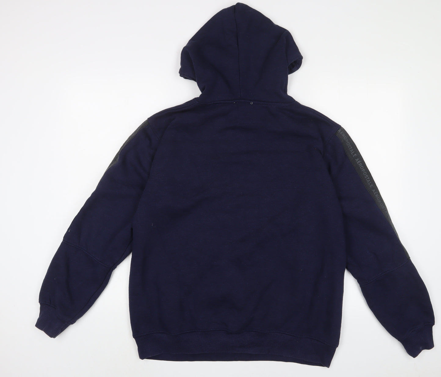 Aéropostale Mens Blue Cotton Pullover Hoodie Size L