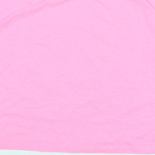 Freinds Girls Pink Cotton Basic T-Shirt Size 11-12 Years Crew Neck