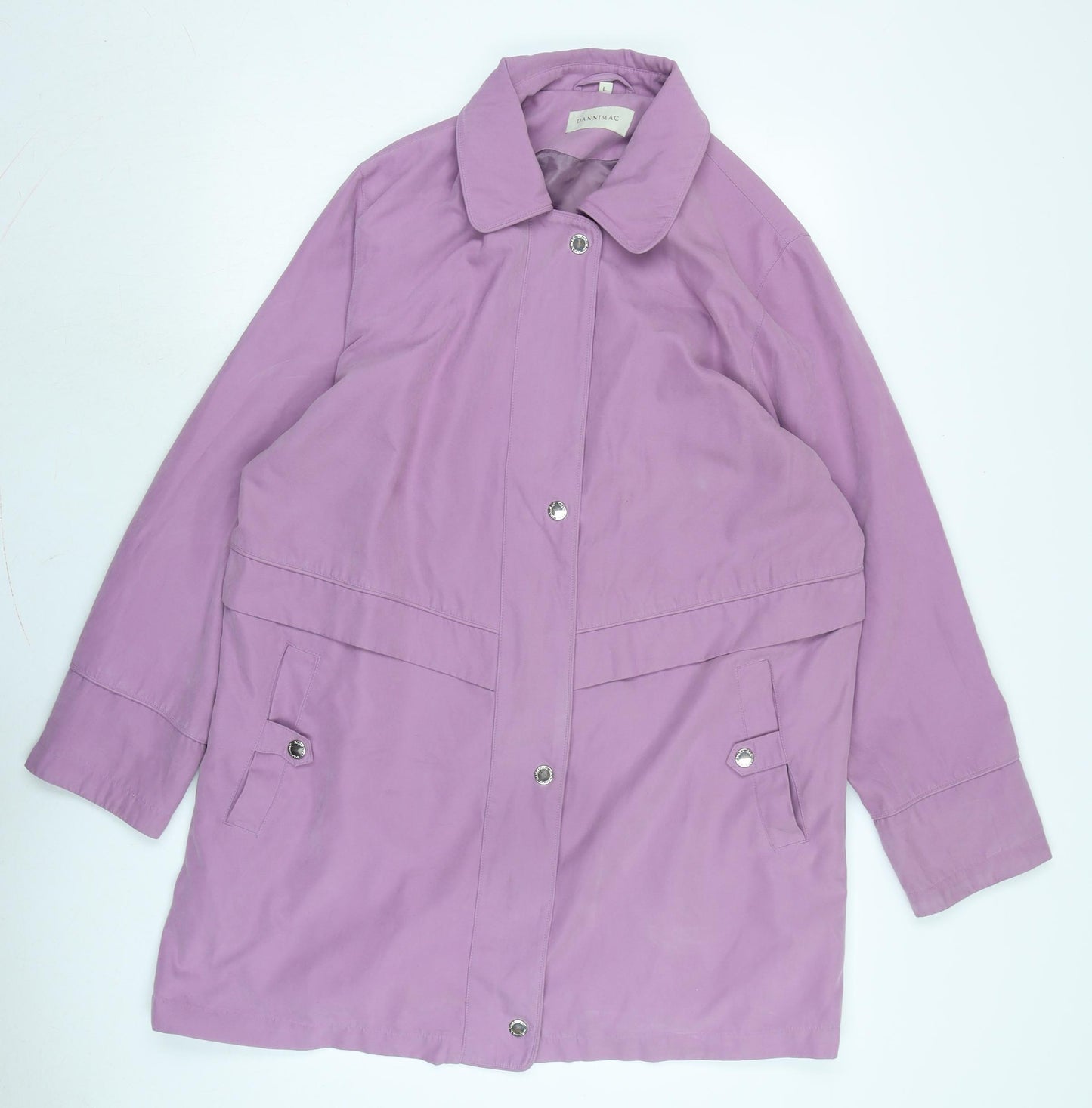 Dannimac Womens Purple Anorak Coat Size L Zip