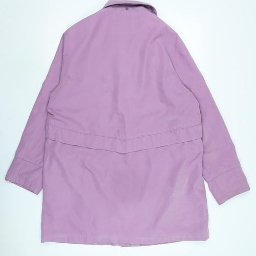 Dannimac Womens Purple Anorak Coat Size L Zip