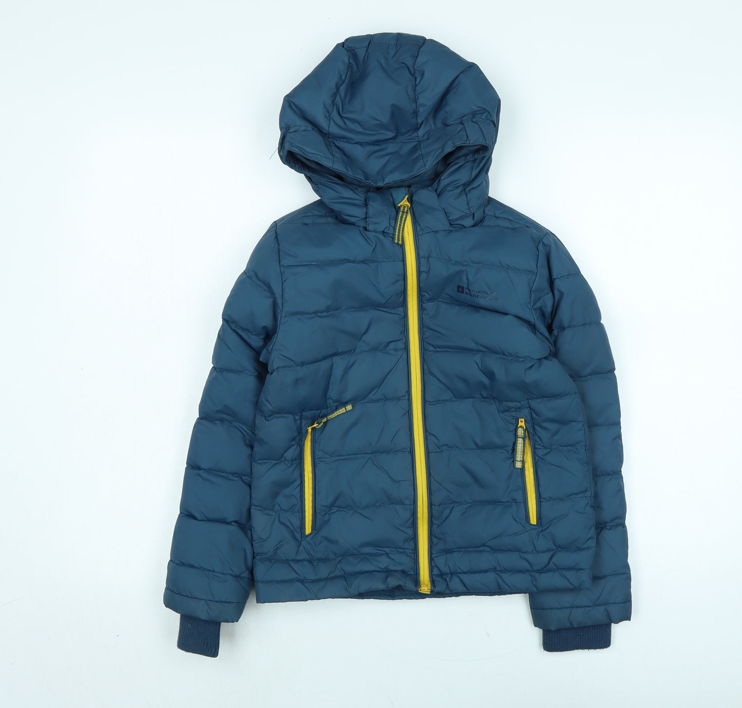Mountain Warehouse Boys Blue Puffer Jacket Coat Size 7-8 Years Zip
