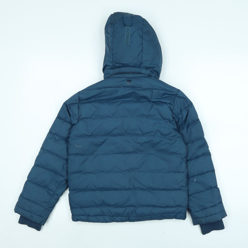 Mountain Warehouse Boys Blue Puffer Jacket Coat Size 7-8 Years Zip