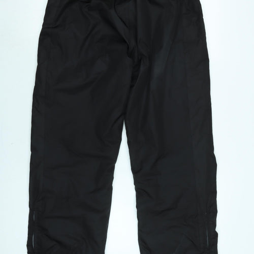 sorry Womens Black Polyimide Windbreaker Trousers Size L L29 in Regular Zip