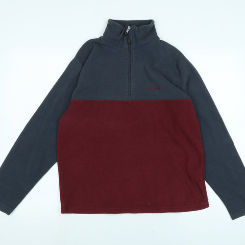Pierre Cardin Mens Blue Polyester Henley Sweatshirt Size S