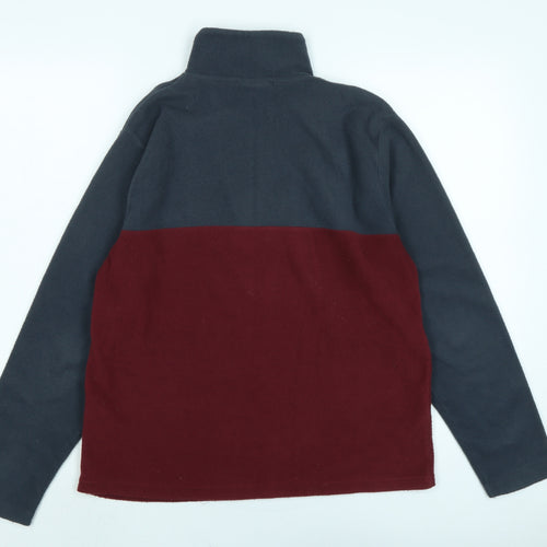 Pierre Cardin Mens Blue Polyester Henley Sweatshirt Size S