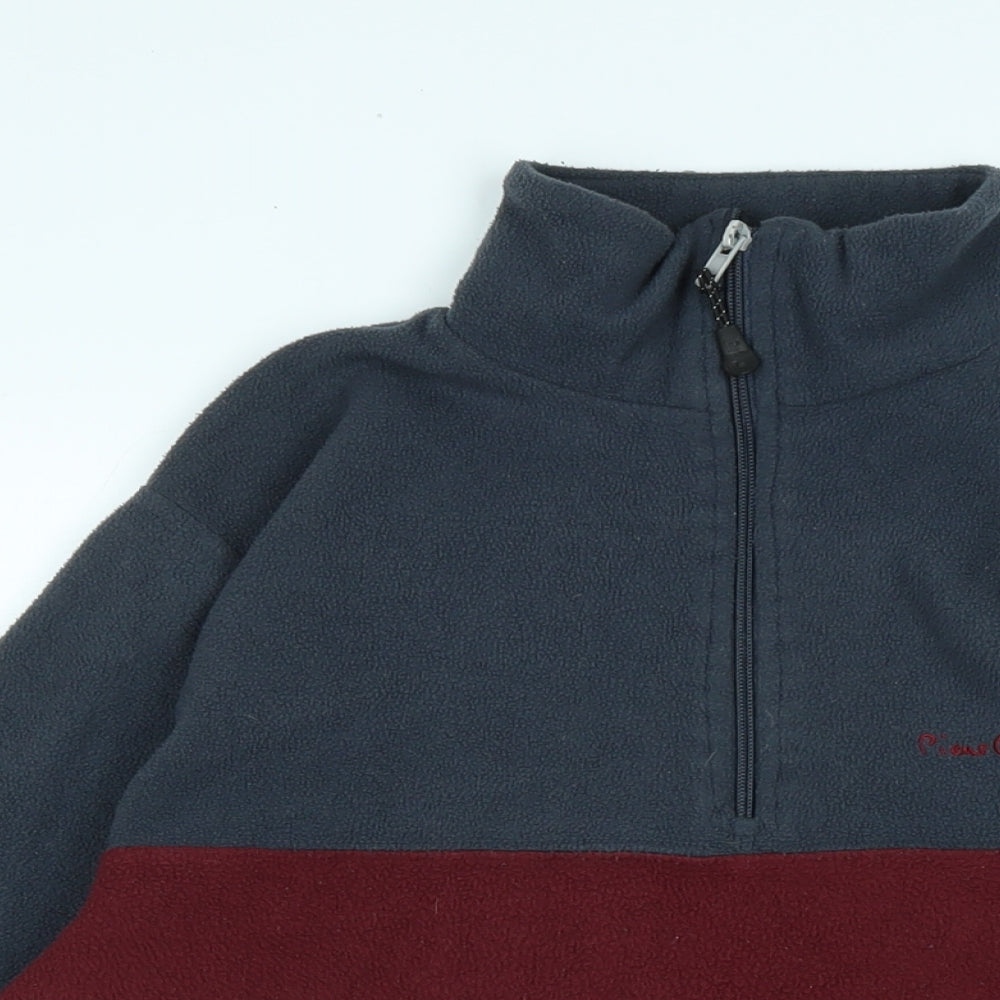 Pierre Cardin Mens Blue Polyester Henley Sweatshirt Size S