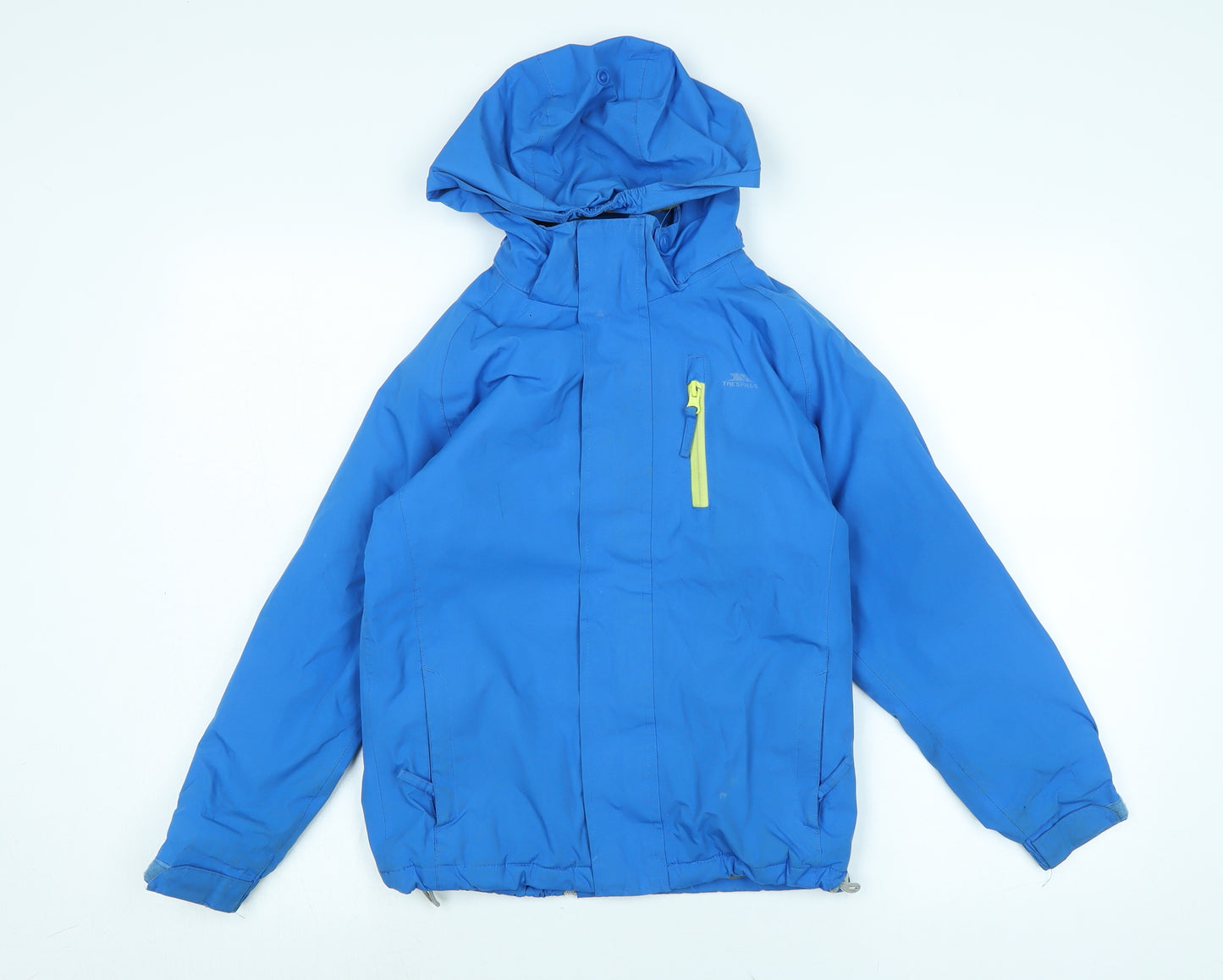 Trespass Boys Blue Anorak Coat Size 7-8 Years Zip