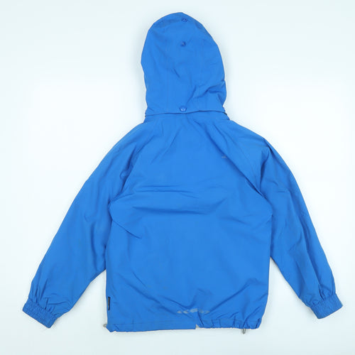Trespass Boys Blue Anorak Coat Size 7-8 Years Zip