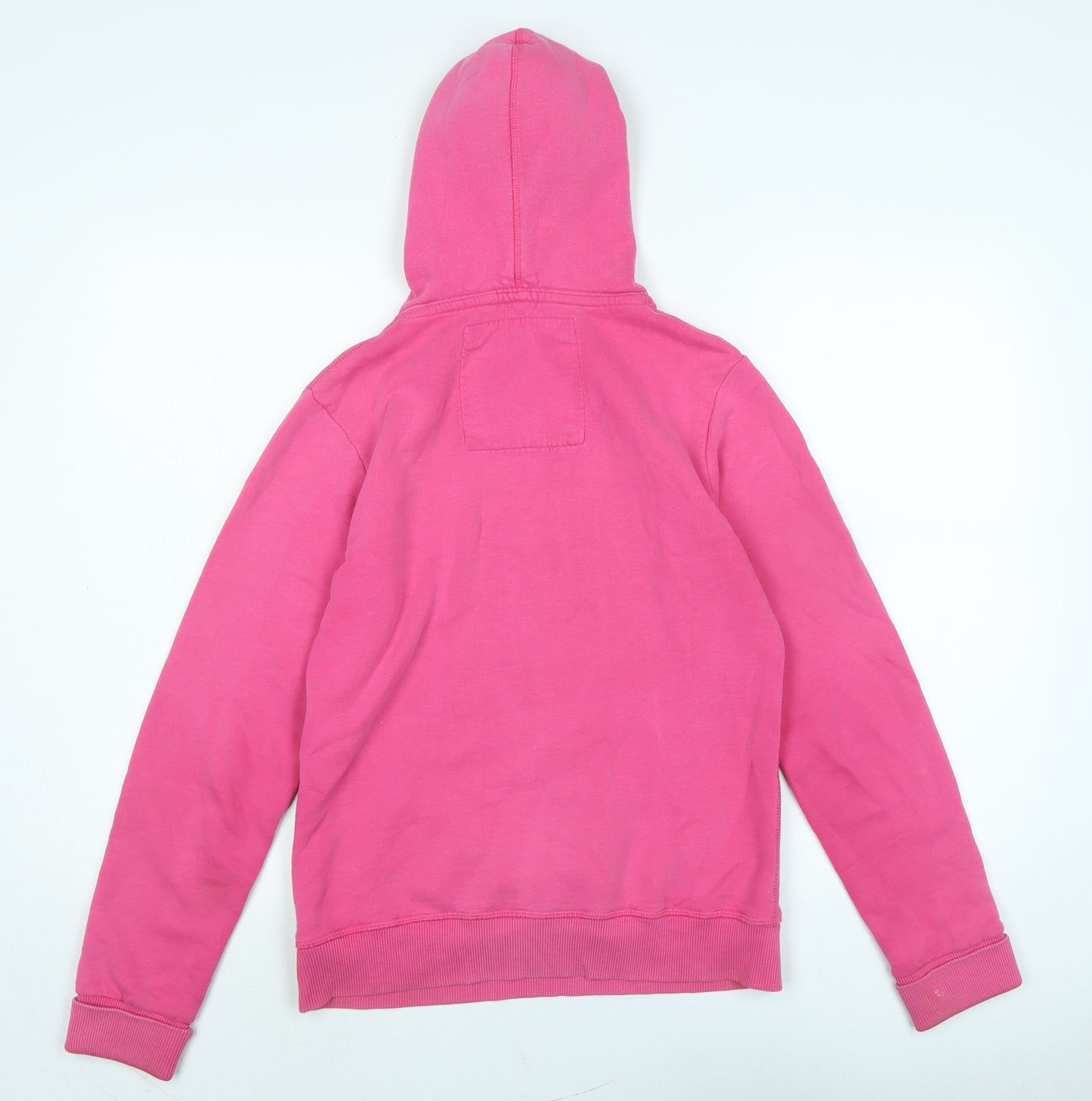 Superdry Womens Pink Cotton Pullover Hoodie Size S - SUPERDRY