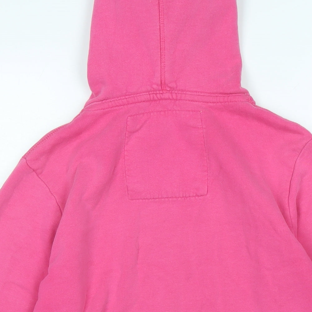 Superdry Womens Pink Cotton Pullover Hoodie Size S - SUPERDRY