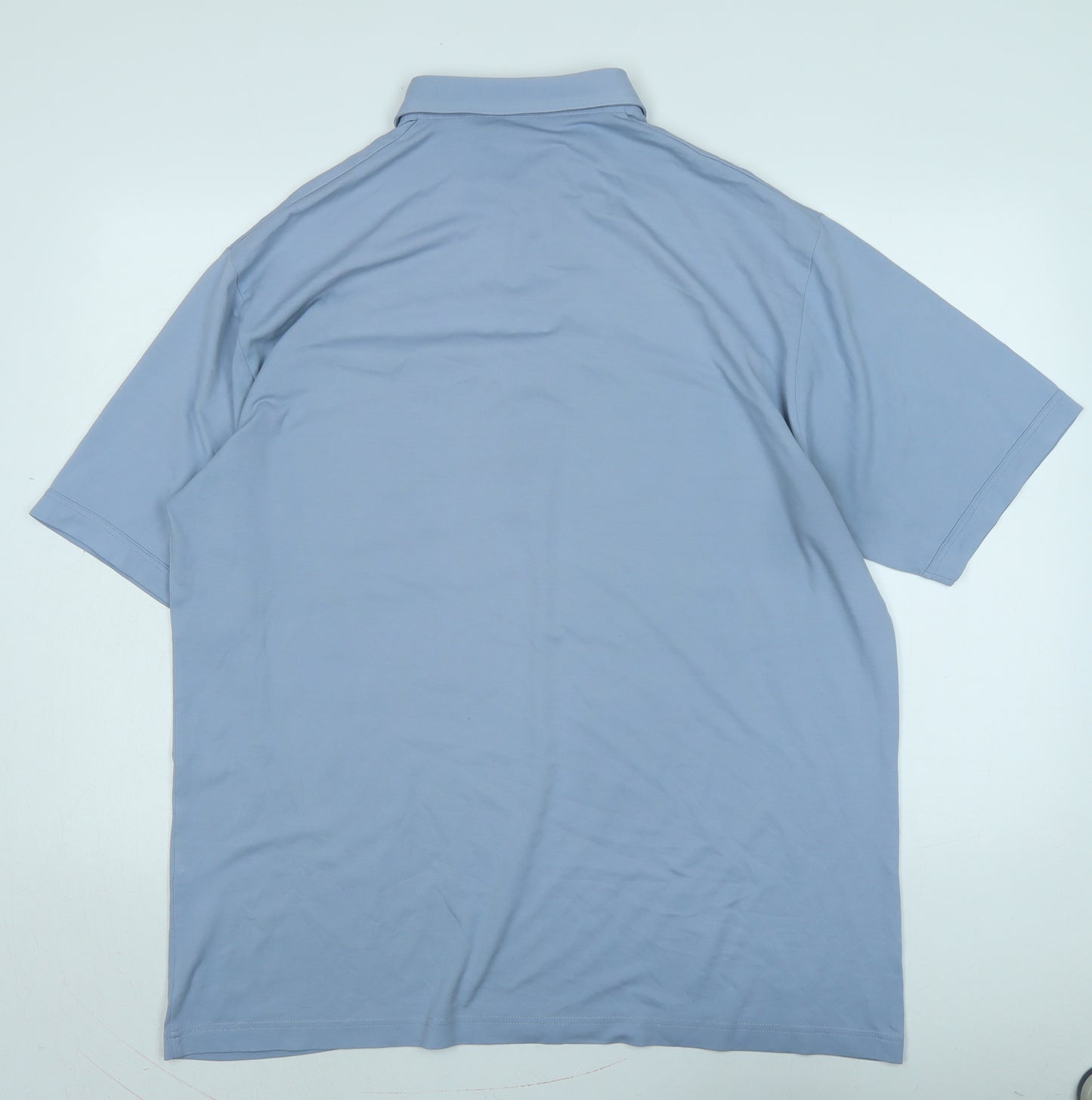 Gabicci Mens Blue Polyester Polo Size 2XL Collared Button - Gabicci