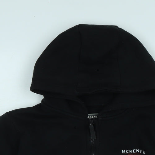 McKenzie Boys Black Jacket Size 13-14 Years Zip - Mc Kenzie