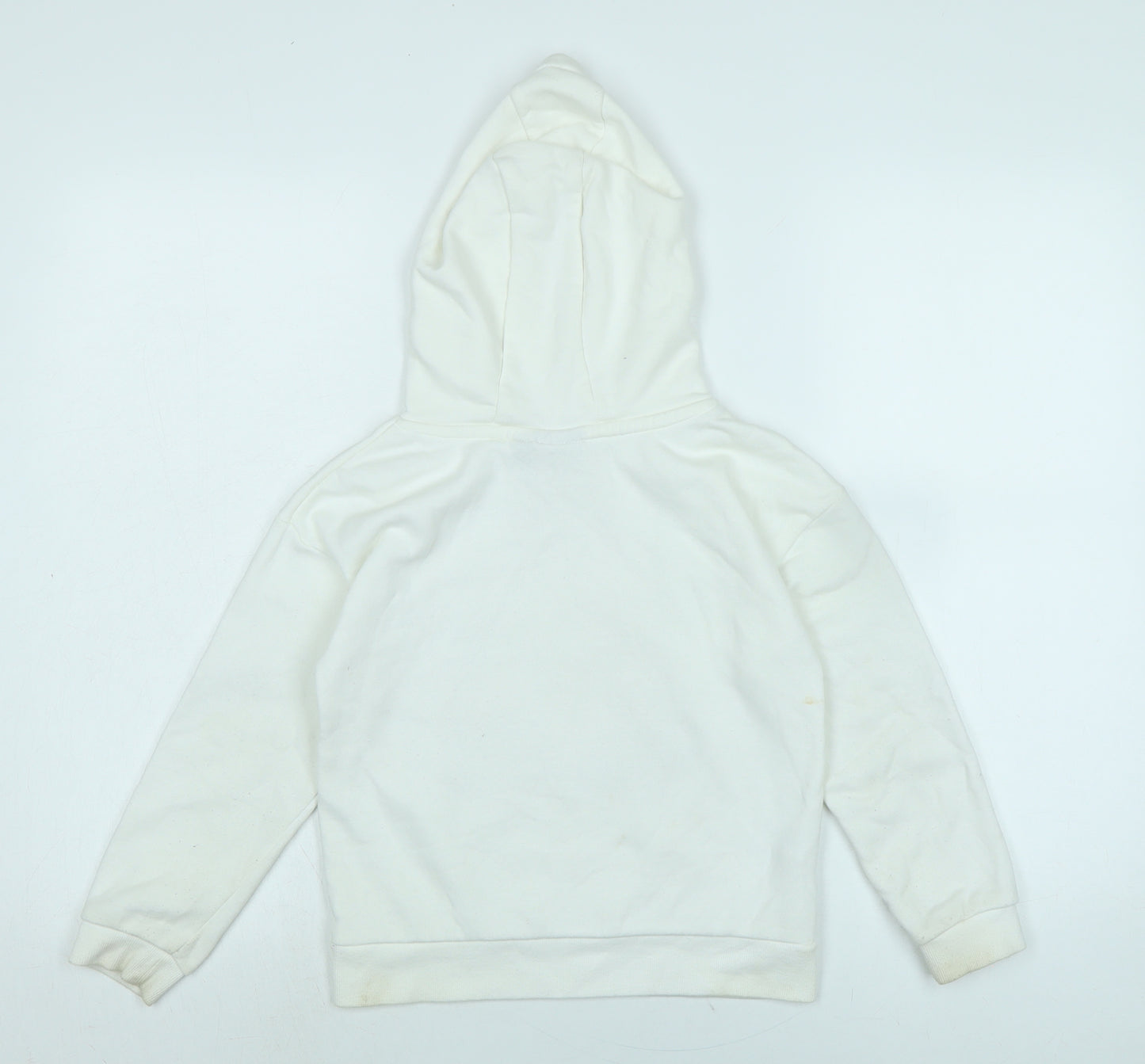 Harry Potter Girls White Cotton Pullover Hoodie Size 7-8 Years - Harry Potter.