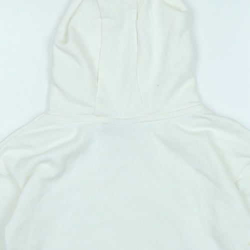Harry Potter Girls White Cotton Pullover Hoodie Size 7-8 Years - Harry Potter.