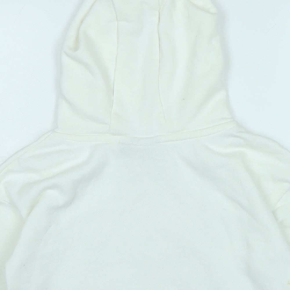 Harry Potter Girls White Cotton Pullover Hoodie Size 7-8 Years - Harry Potter.