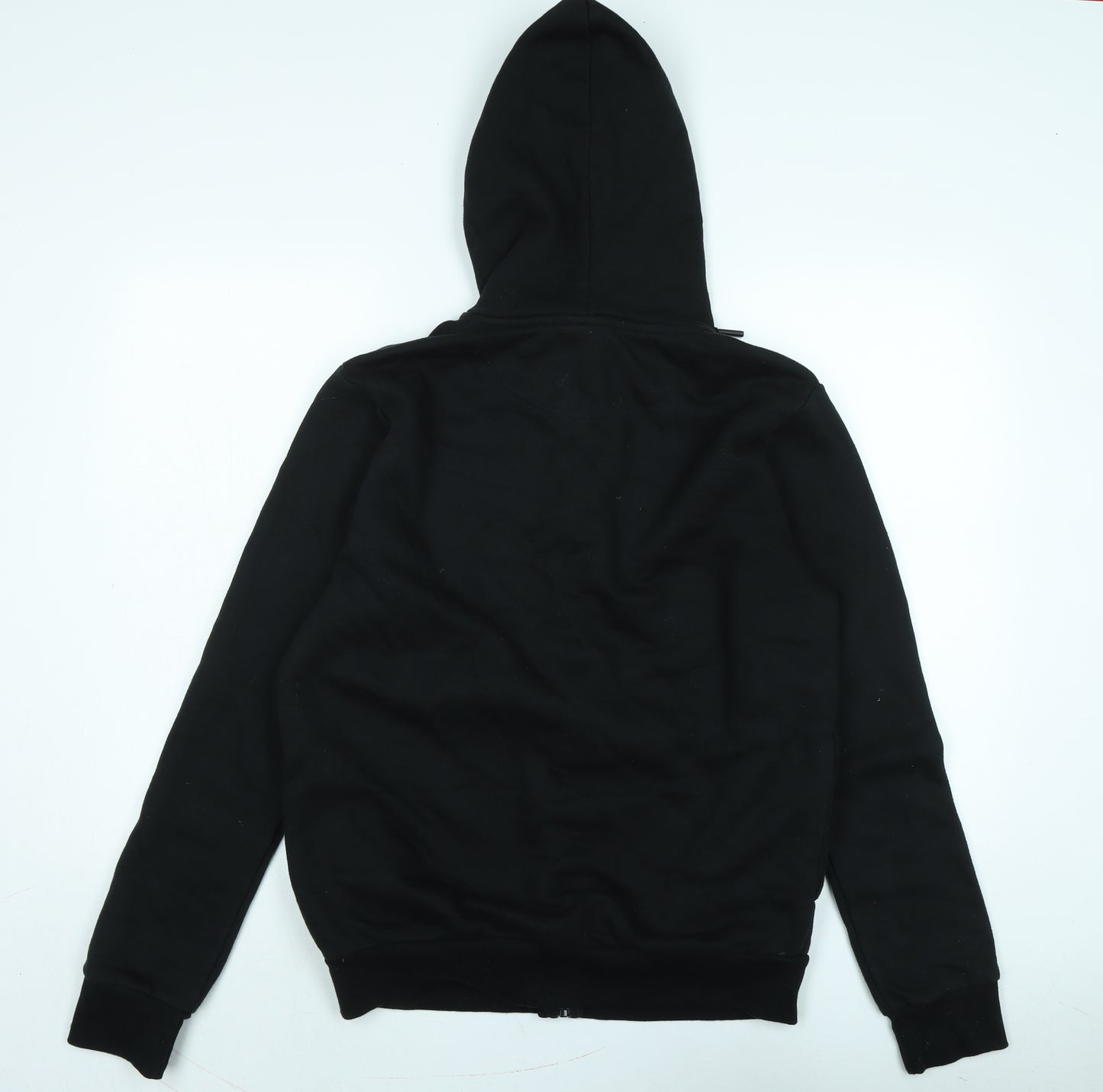 McKenzie Mens Black Polyester Full Zip Hoodie Size L - Mc Kenzie