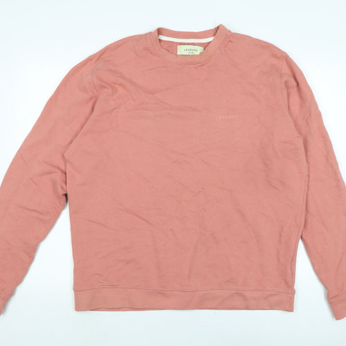LEGENDS Mens Pink Polyester Pullover Sweatshirt Size L - Legends