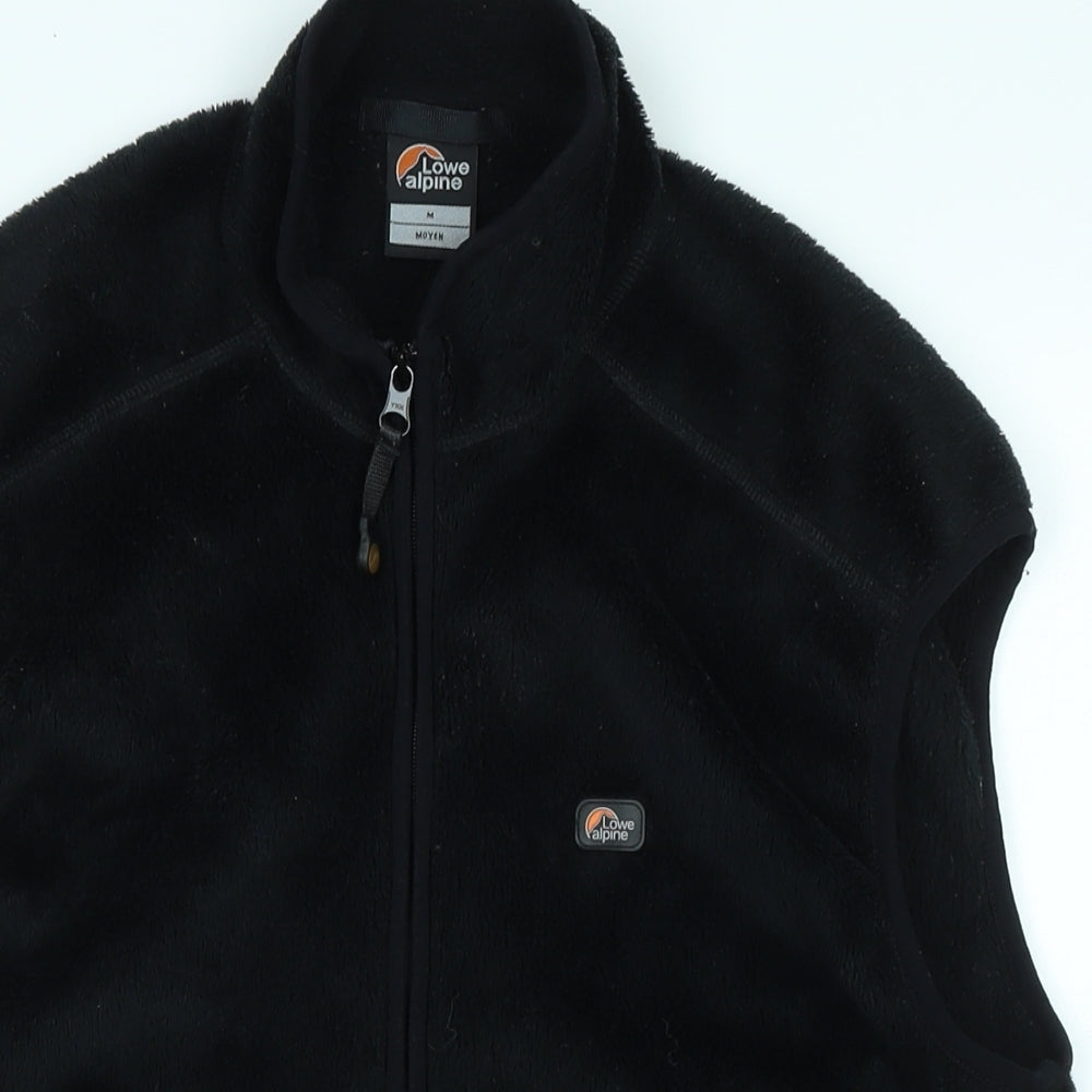 Lowe Alpine Mens Black Gilet Waistcoat Size M Zip - Lowe Alpine