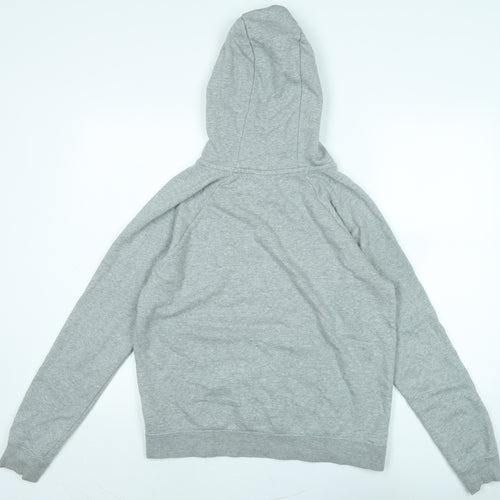 Nike Mens Grey Cotton Pullover Hoodie Size M - Nike