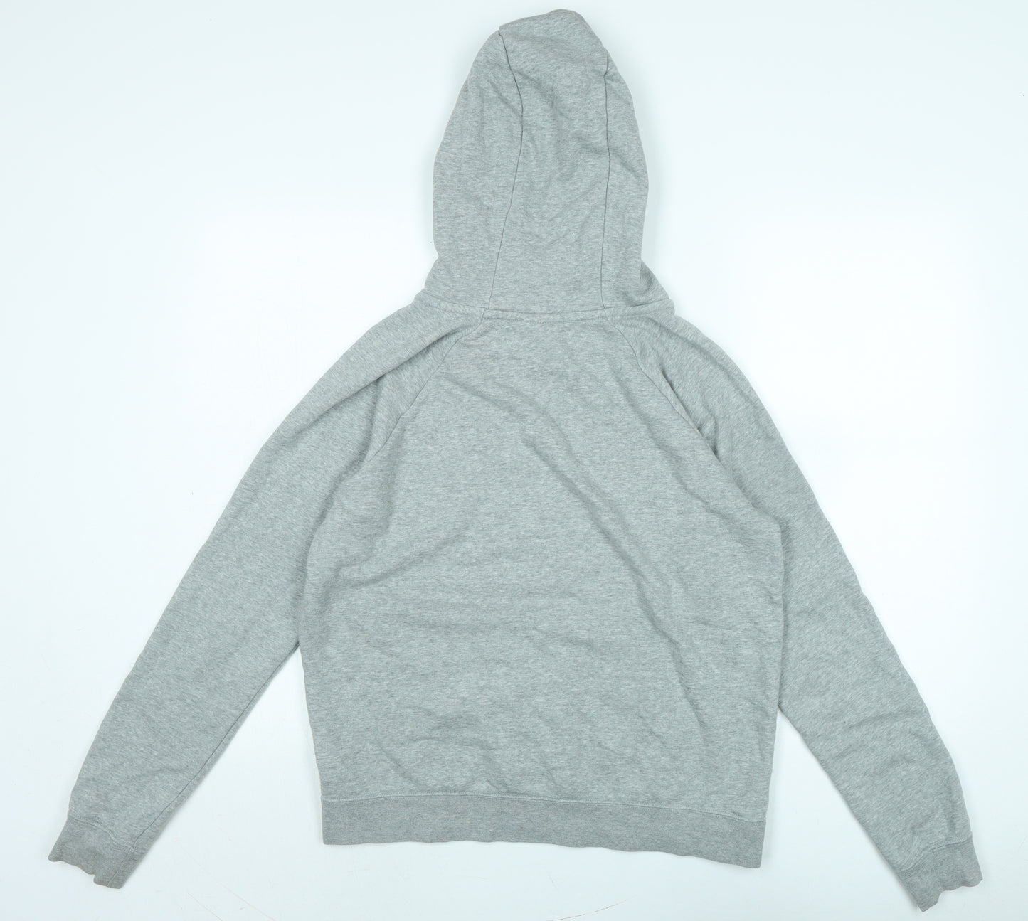 Nike Mens Grey Cotton Pullover Hoodie Size M - Nike