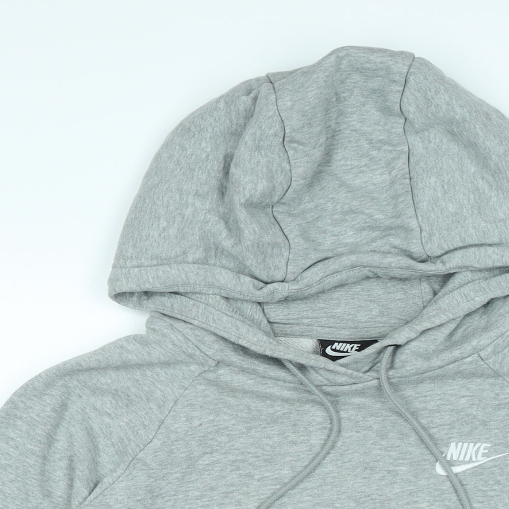 Nike Mens Grey Cotton Pullover Hoodie Size M - Nike