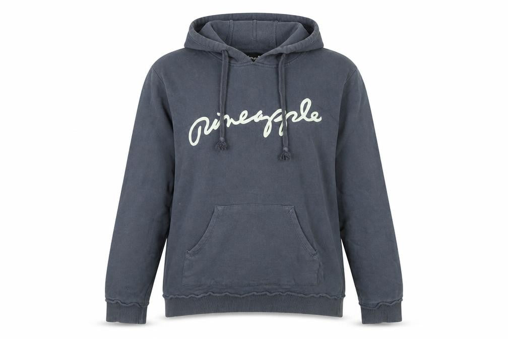 Front view of Pineapple women’s grey cotton pullover hoodie, size S, - pineapple