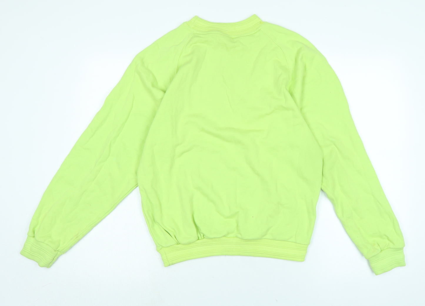 Nike Womens Green Cotton Pullover Sweatshirt Size S - Nike