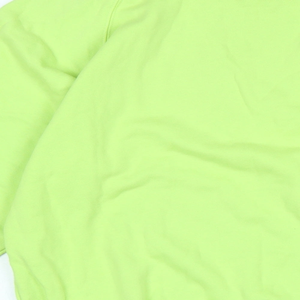 Nike Womens Green Cotton Pullover Sweatshirt Size S - Nike