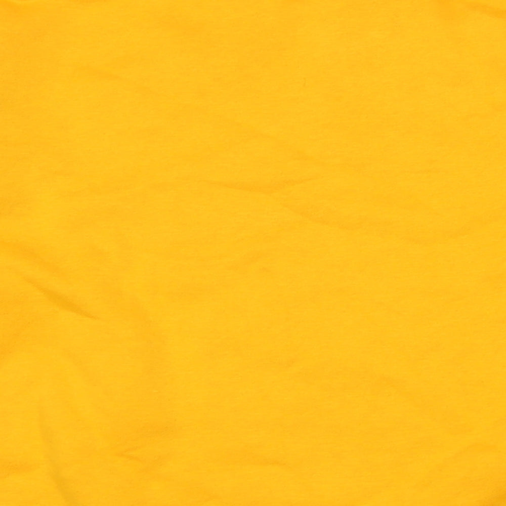 Disney Womens Orange Cotton Pullover Sweatshirt Size L - Disney