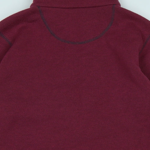 Gelert Womens Purple Mock Neck Polyester Pullover Jumper Size 10 - Gelert