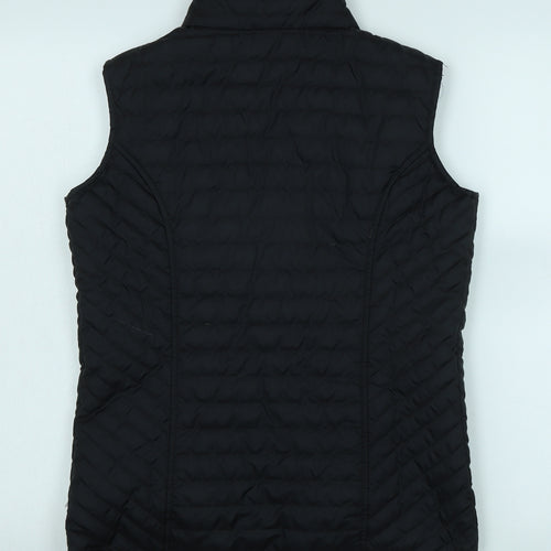 Fouganza Womens Black Gilet Waistcoat Size L Zip - Fouganza